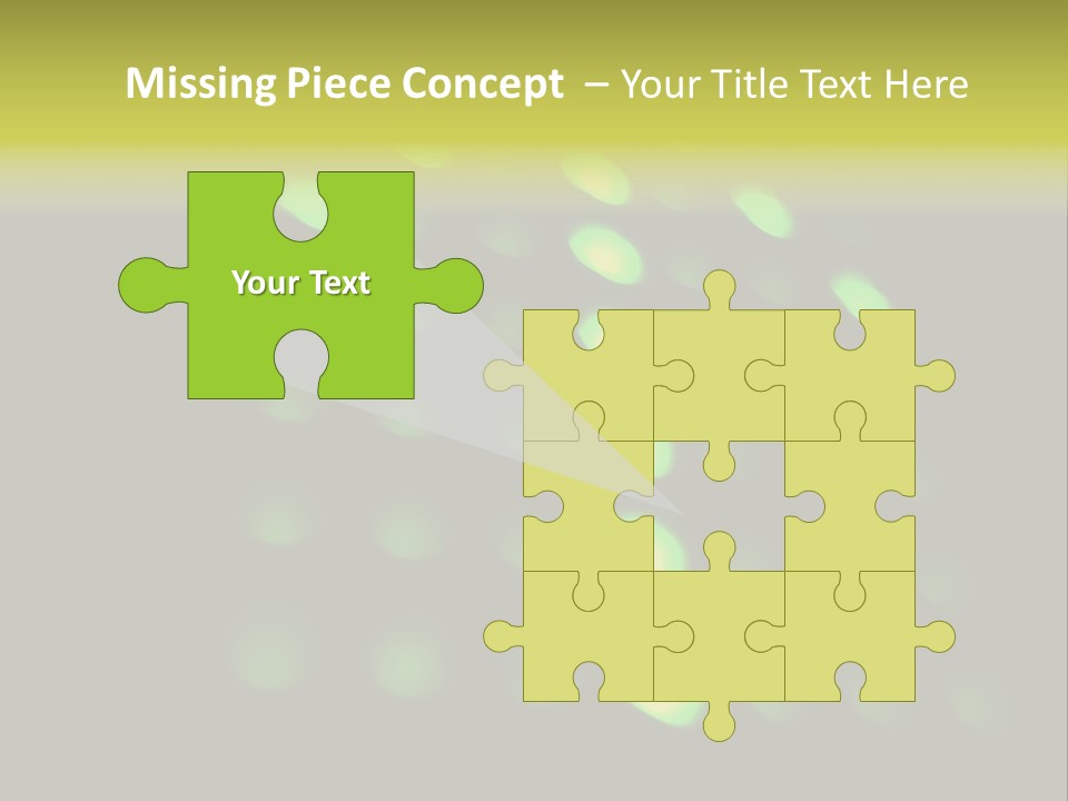 Green Floor Direction PowerPoint Template