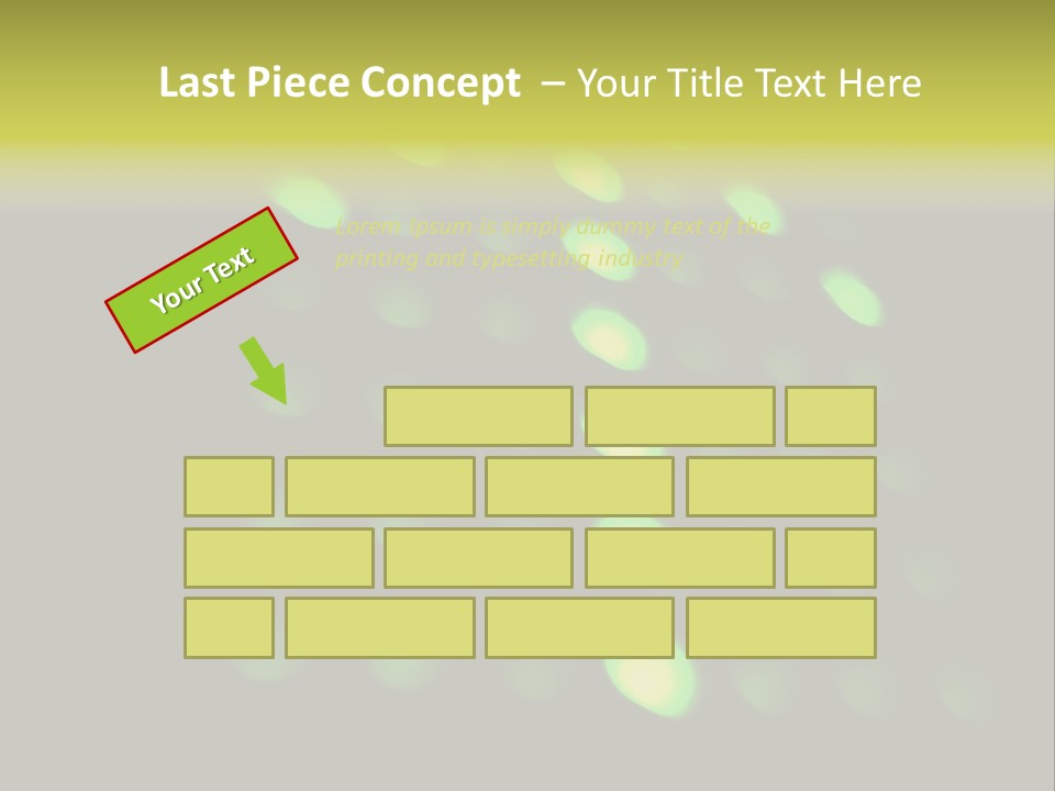 Green Floor Direction PowerPoint Template