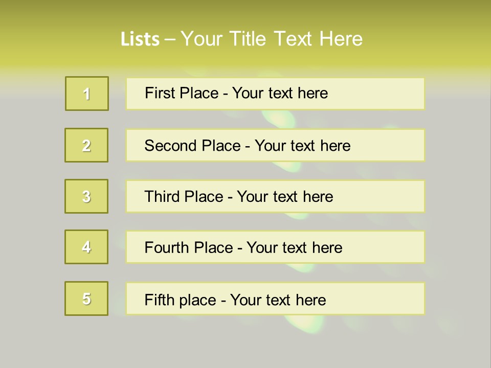 Green Floor Direction PowerPoint Template