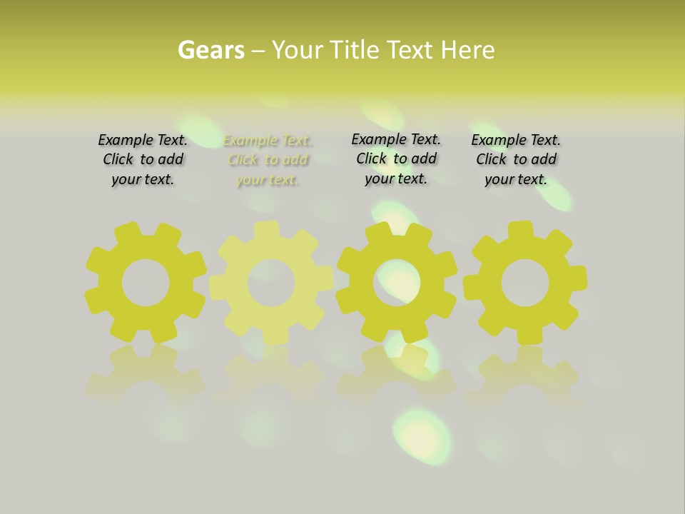 Green Floor Direction PowerPoint Template