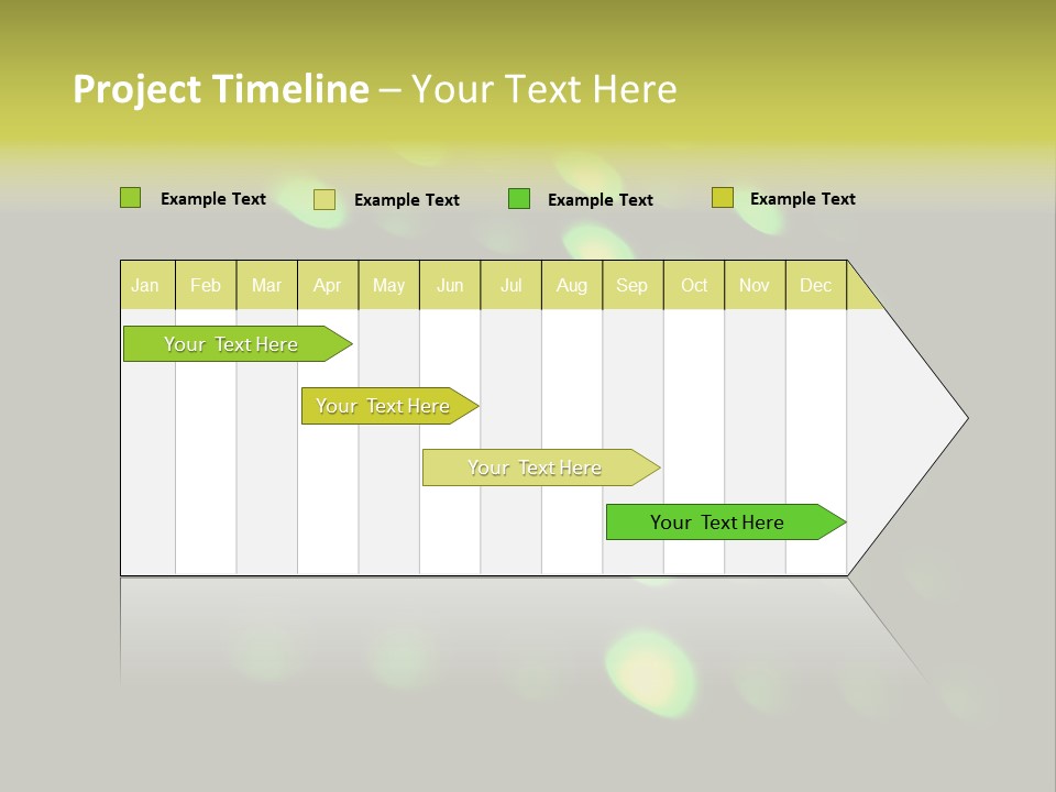 Green Floor Direction PowerPoint Template