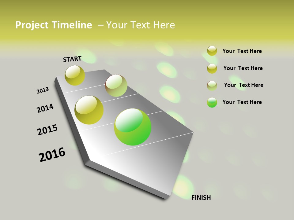 Green Floor Direction PowerPoint Template