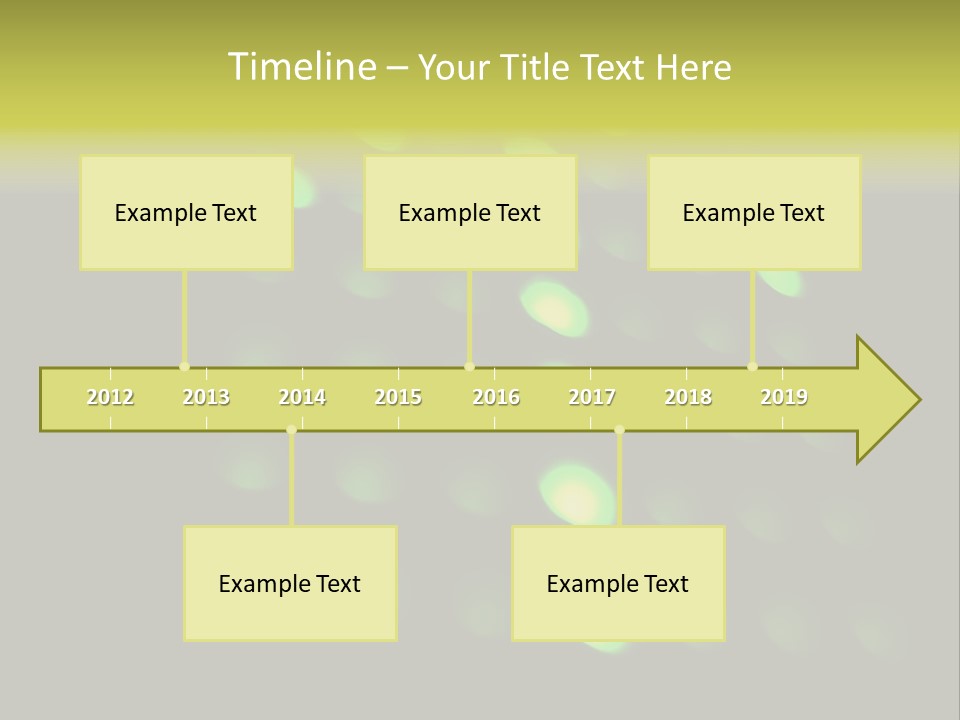 Green Floor Direction PowerPoint Template