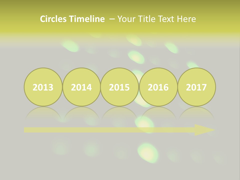 Green Floor Direction PowerPoint Template