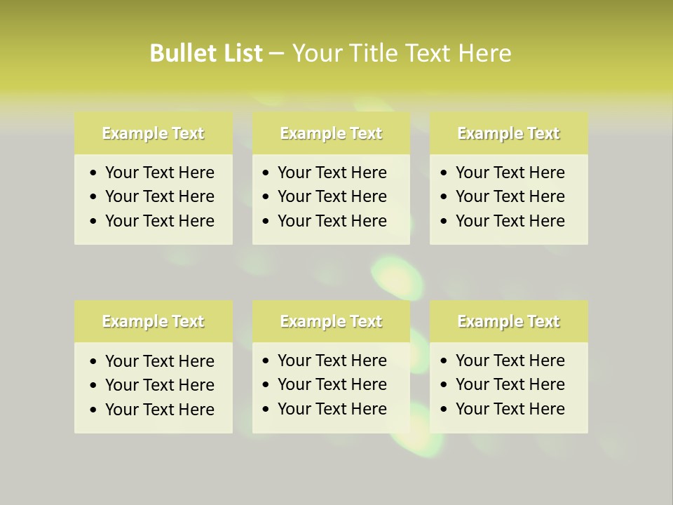 Green Floor Direction PowerPoint Template