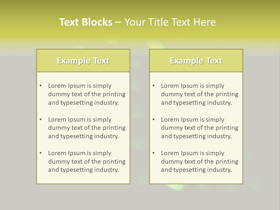 Green Floor Direction PowerPoint Template