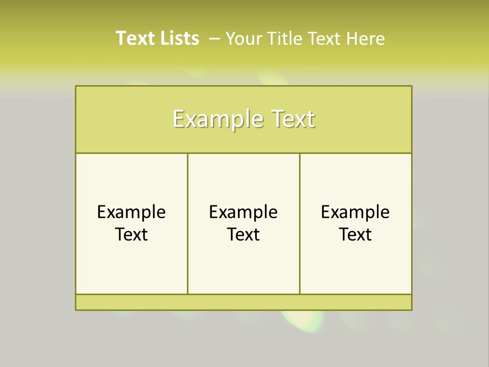Green Floor Direction PowerPoint Template