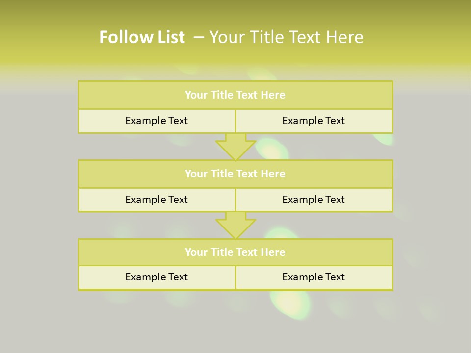 Green Floor Direction PowerPoint Template