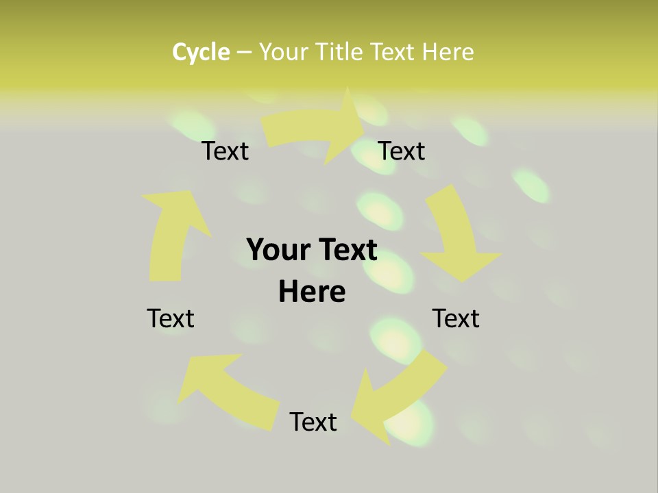 Green Floor Direction PowerPoint Template