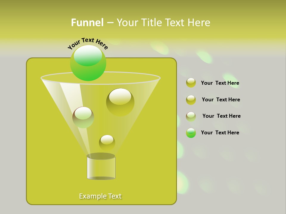 Green Floor Direction PowerPoint Template