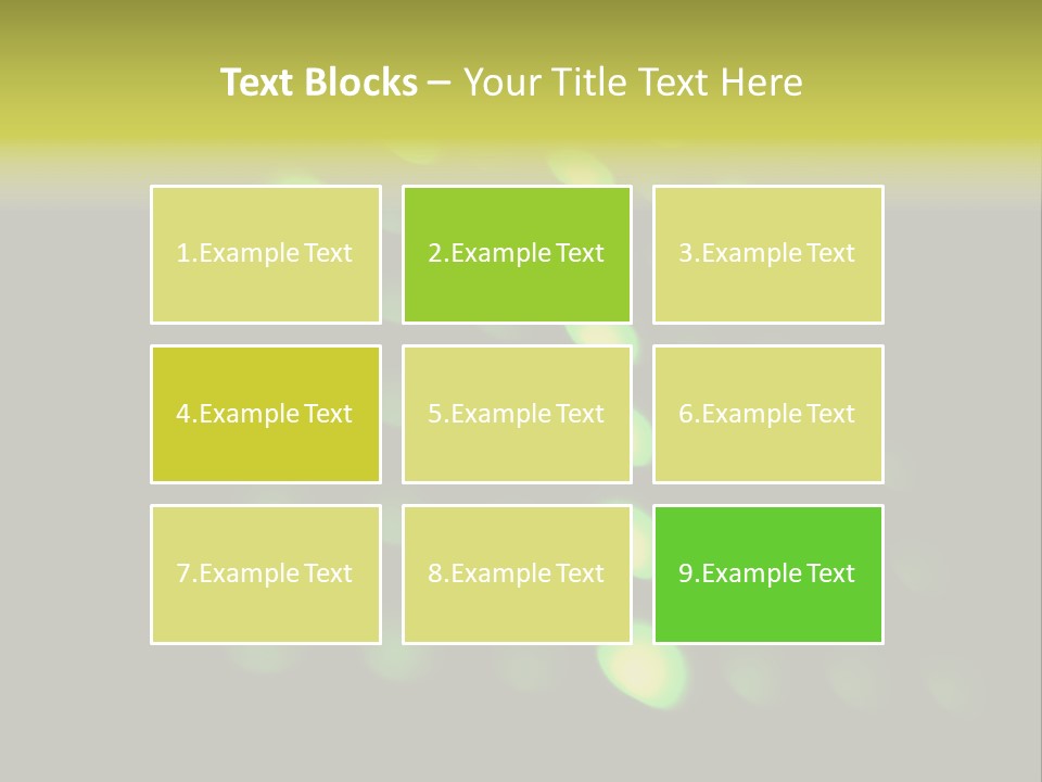 Green Floor Direction PowerPoint Template