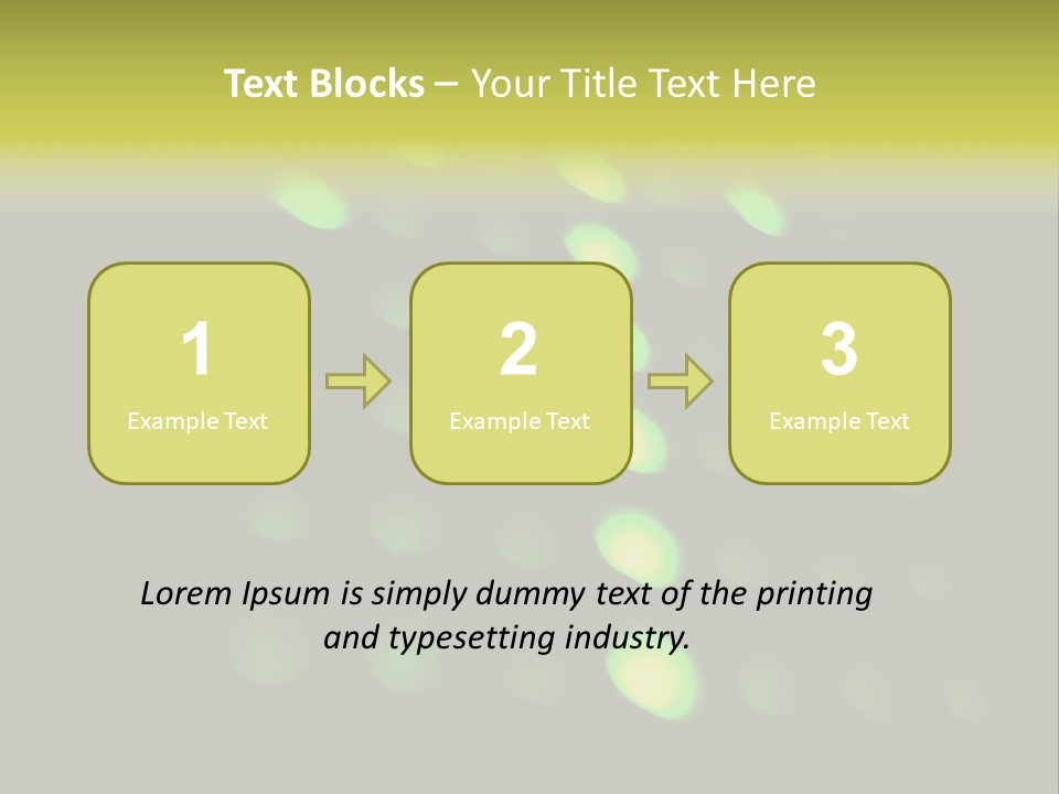 Green Floor Direction PowerPoint Template