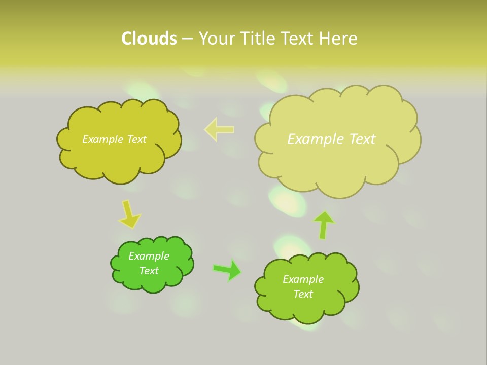 Green Floor Direction PowerPoint Template