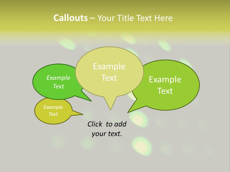 Green Floor Direction PowerPoint Template