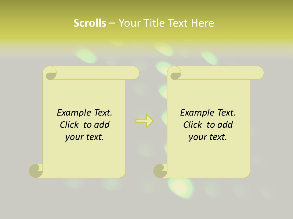 Green Floor Direction PowerPoint Template
