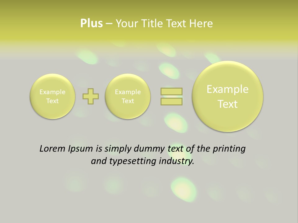 Green Floor Direction PowerPoint Template