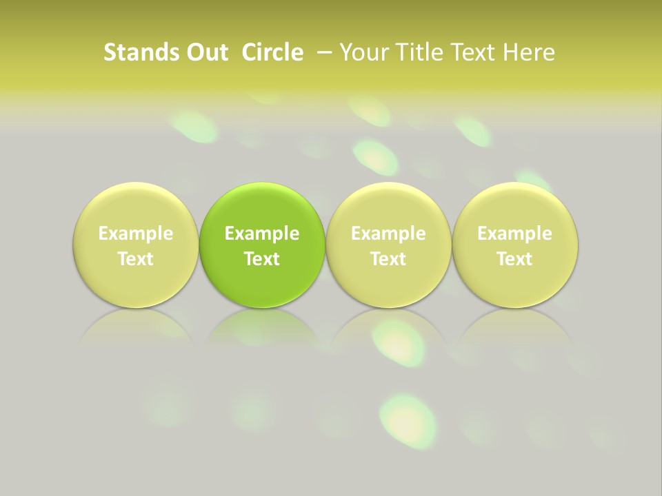 Green Floor Direction PowerPoint Template