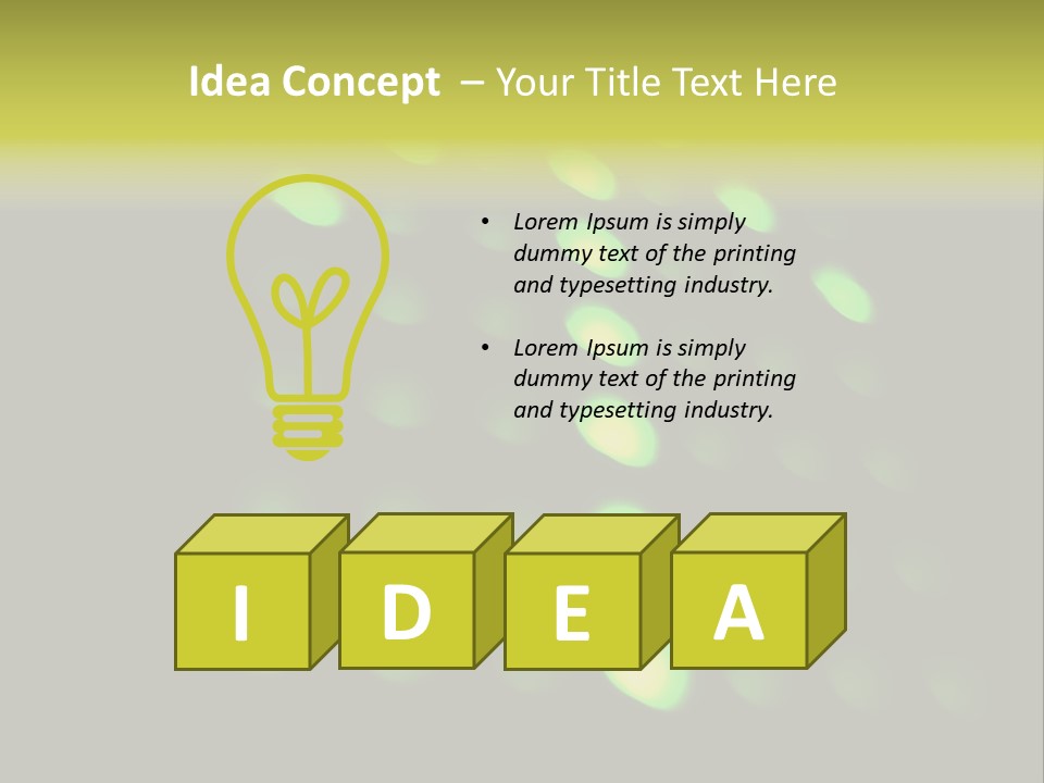 Green Floor Direction PowerPoint Template