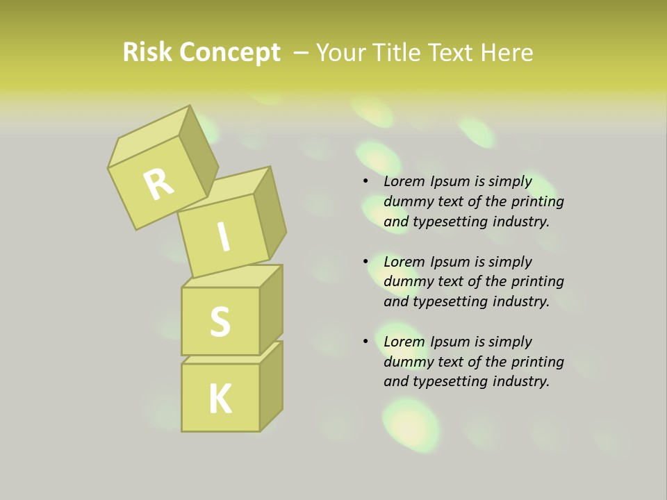 Green Floor Direction PowerPoint Template