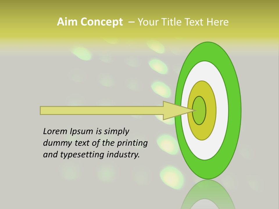 Green Floor Direction PowerPoint Template