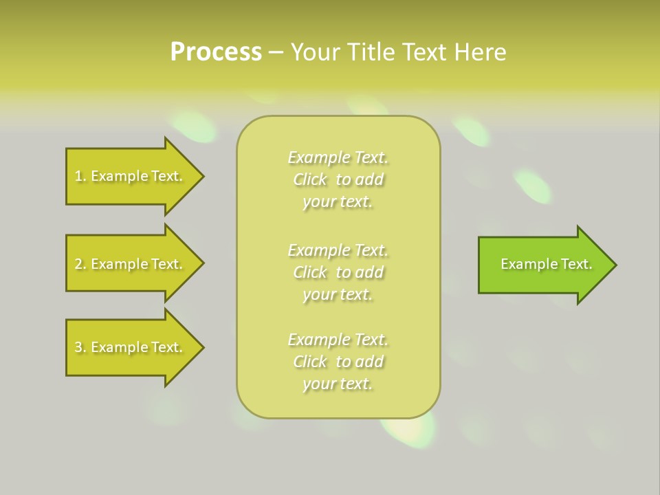 Green Floor Direction PowerPoint Template