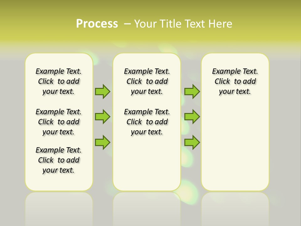 Green Floor Direction PowerPoint Template