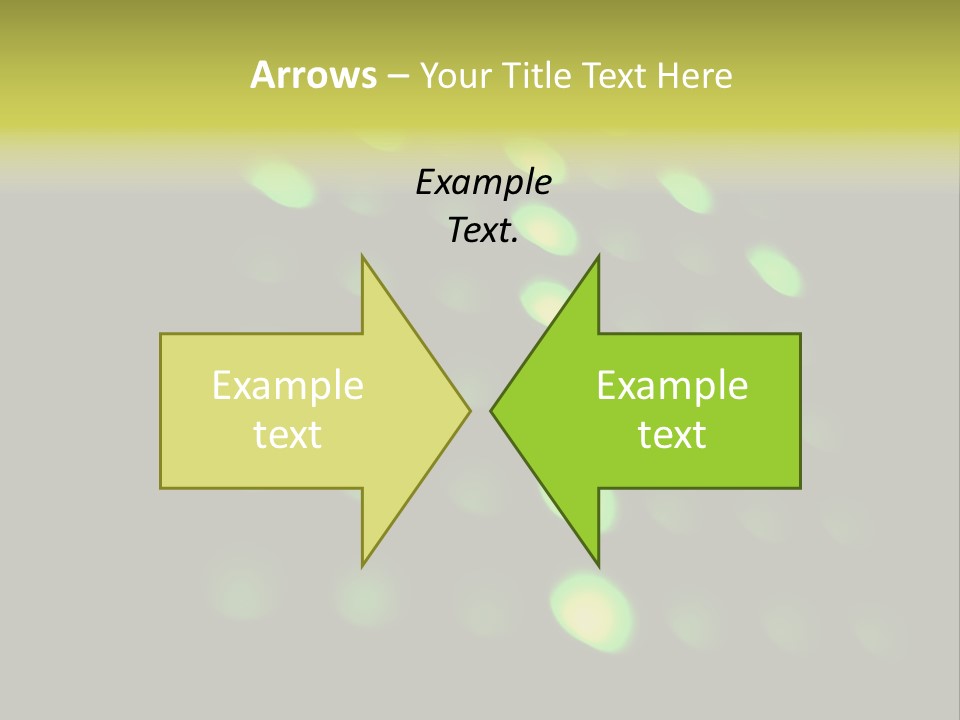 Green Floor Direction PowerPoint Template