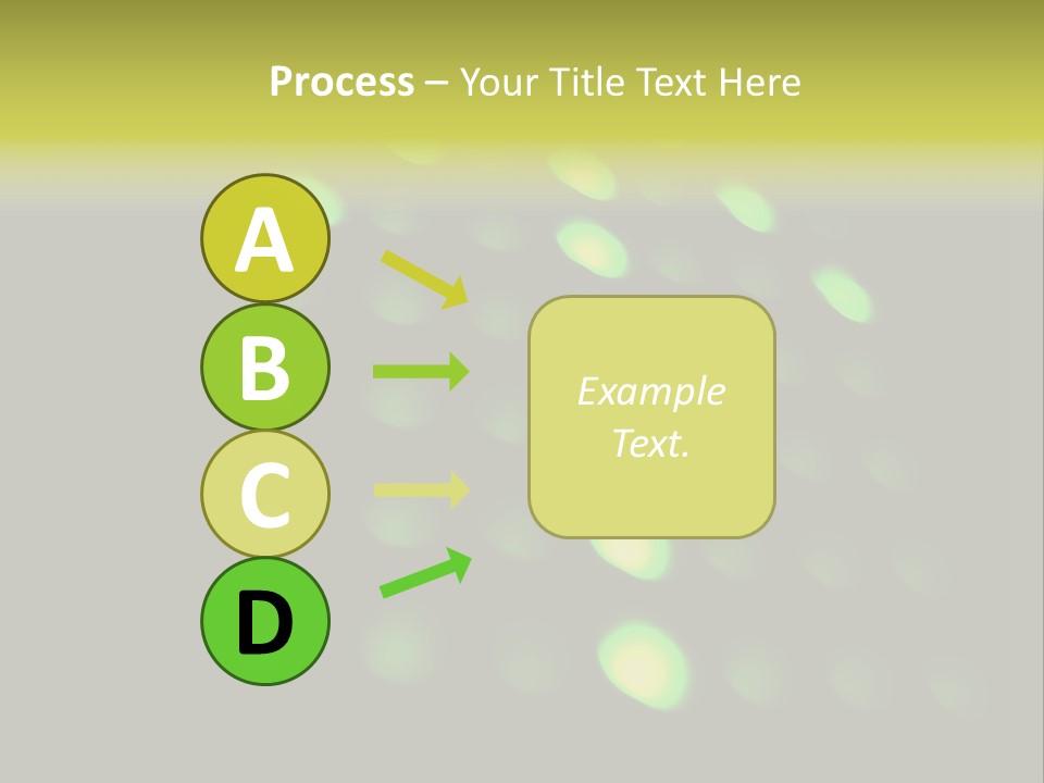 Green Floor Direction PowerPoint Template