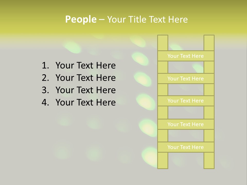 Green Floor Direction PowerPoint Template