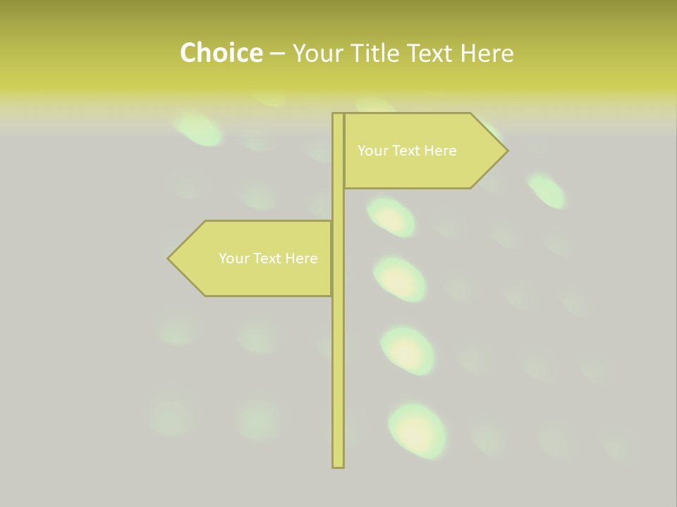 Green Floor Direction PowerPoint Template