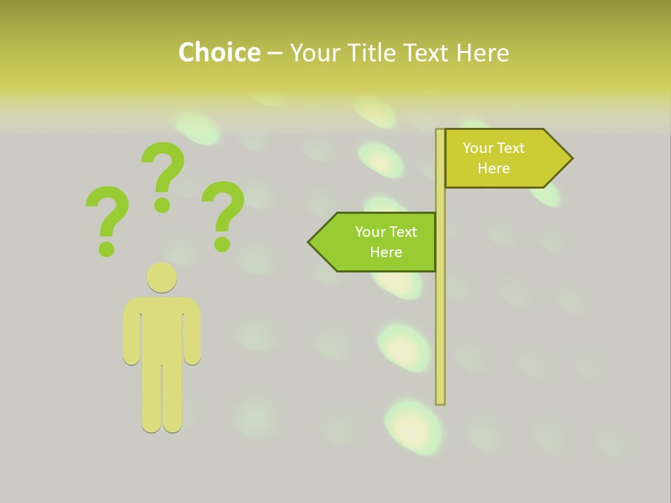 Green Floor Direction PowerPoint Template