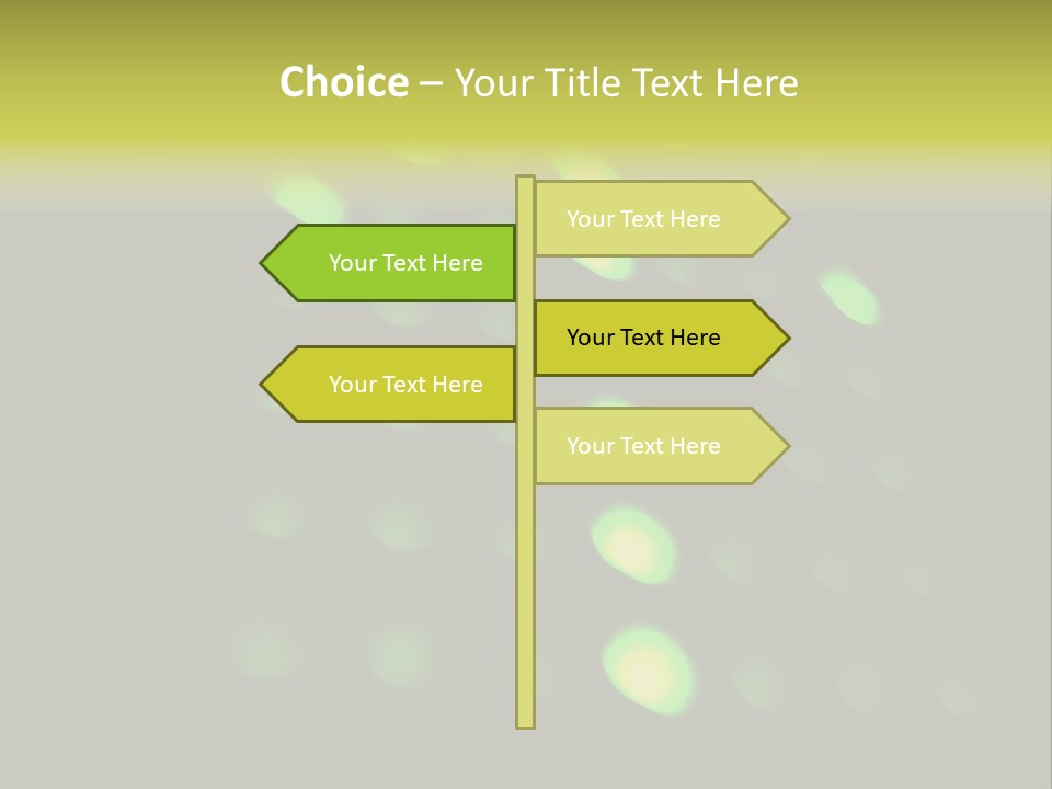 Green Floor Direction PowerPoint Template