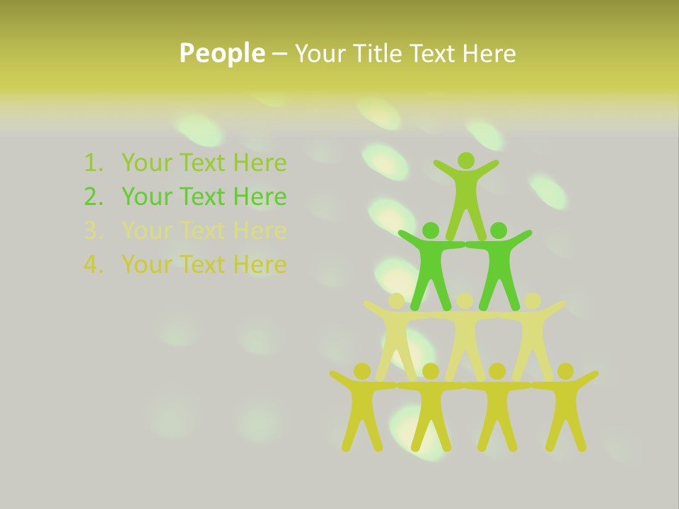 Green Floor Direction PowerPoint Template