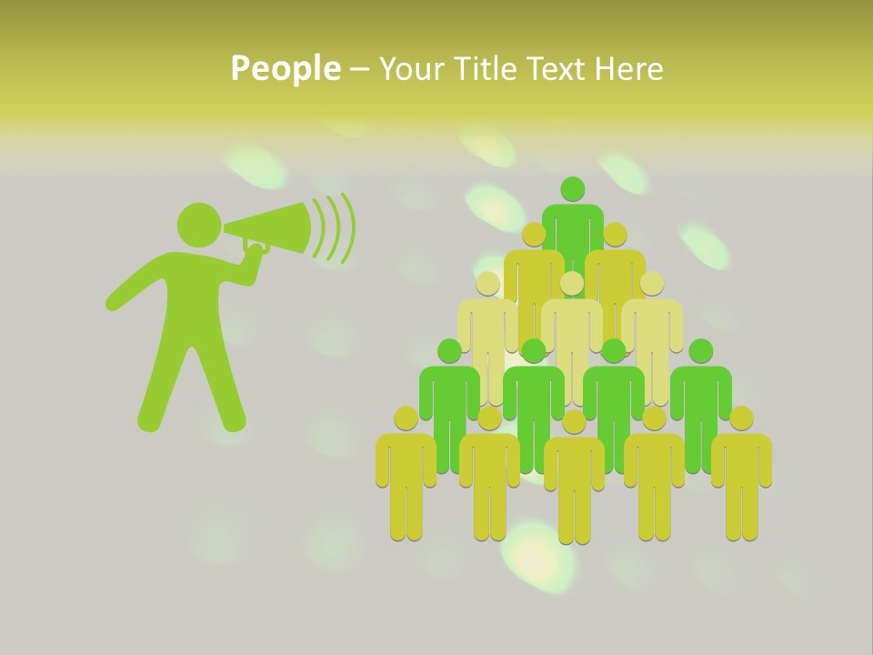 Green Floor Direction PowerPoint Template