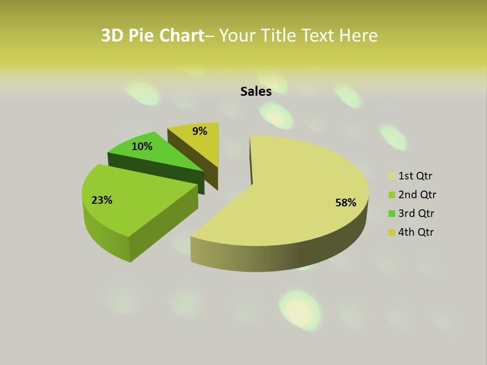 Green Floor Direction PowerPoint Template
