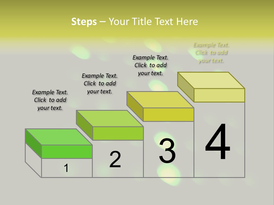 Green Floor Direction PowerPoint Template