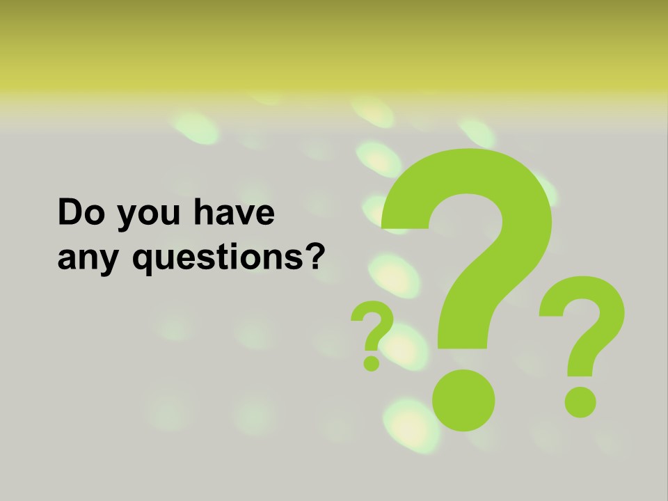 Green Floor Direction PowerPoint Template