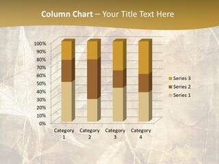 Illustration Leafy Page PowerPoint Template