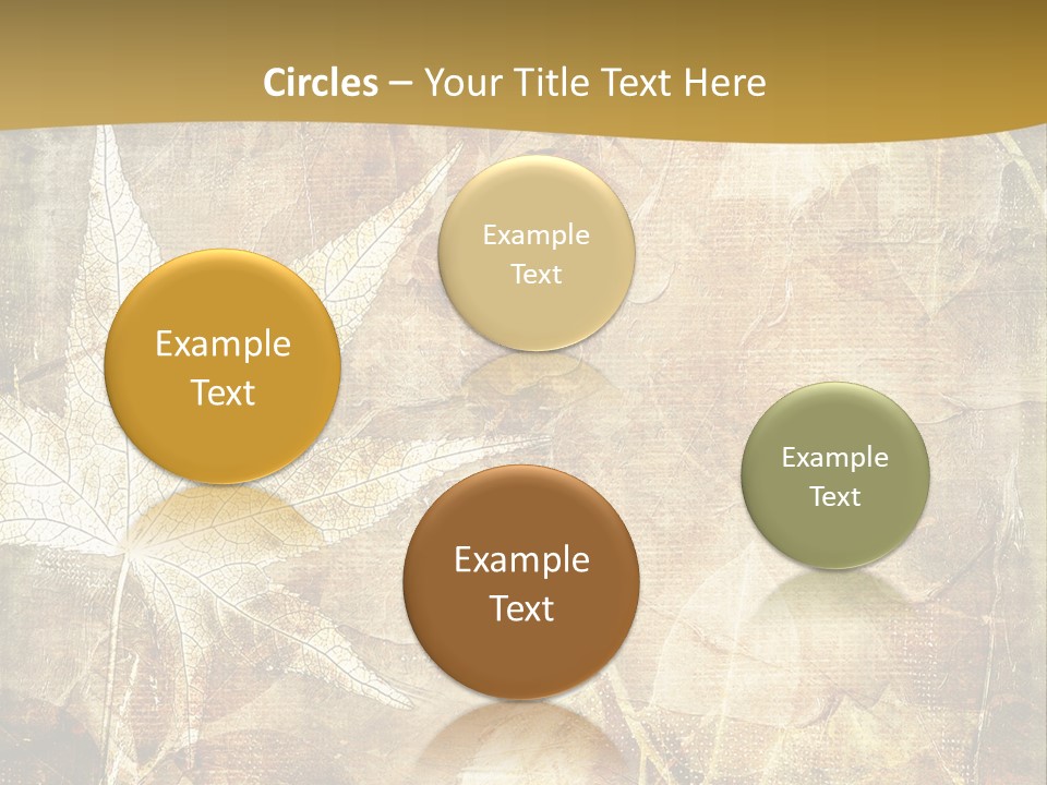 Illustration Leafy Page PowerPoint Template