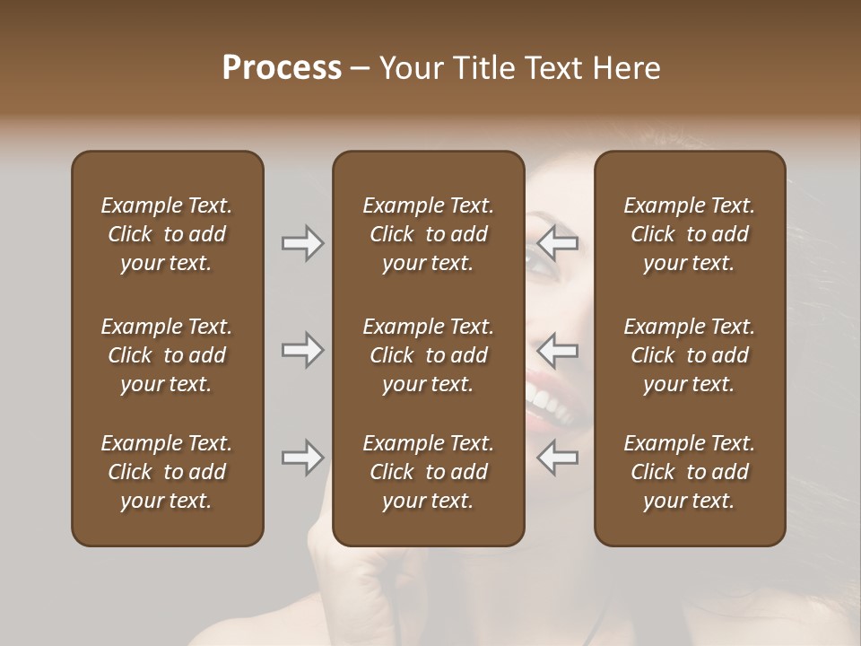 Audio Caucasian Headphone PowerPoint Template