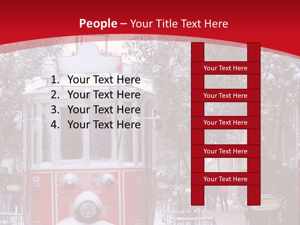 Public Transportation Turkey People Traveling PowerPoint Template