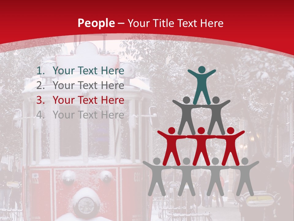 Public Transportation Turkey People Traveling PowerPoint Template