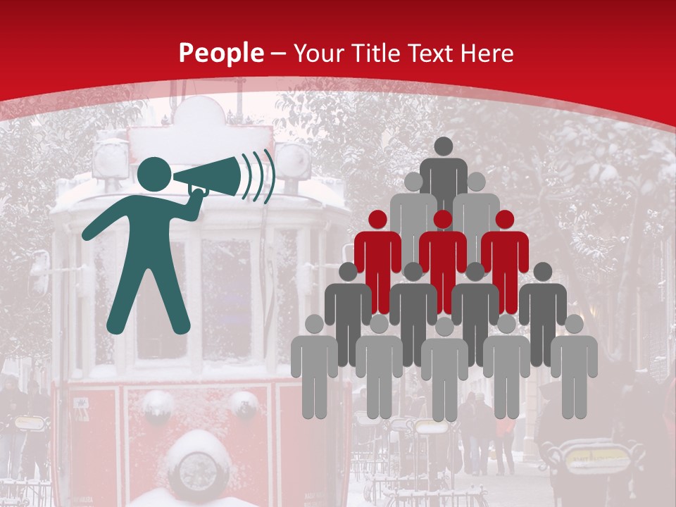 Public Transportation Turkey People Traveling PowerPoint Template