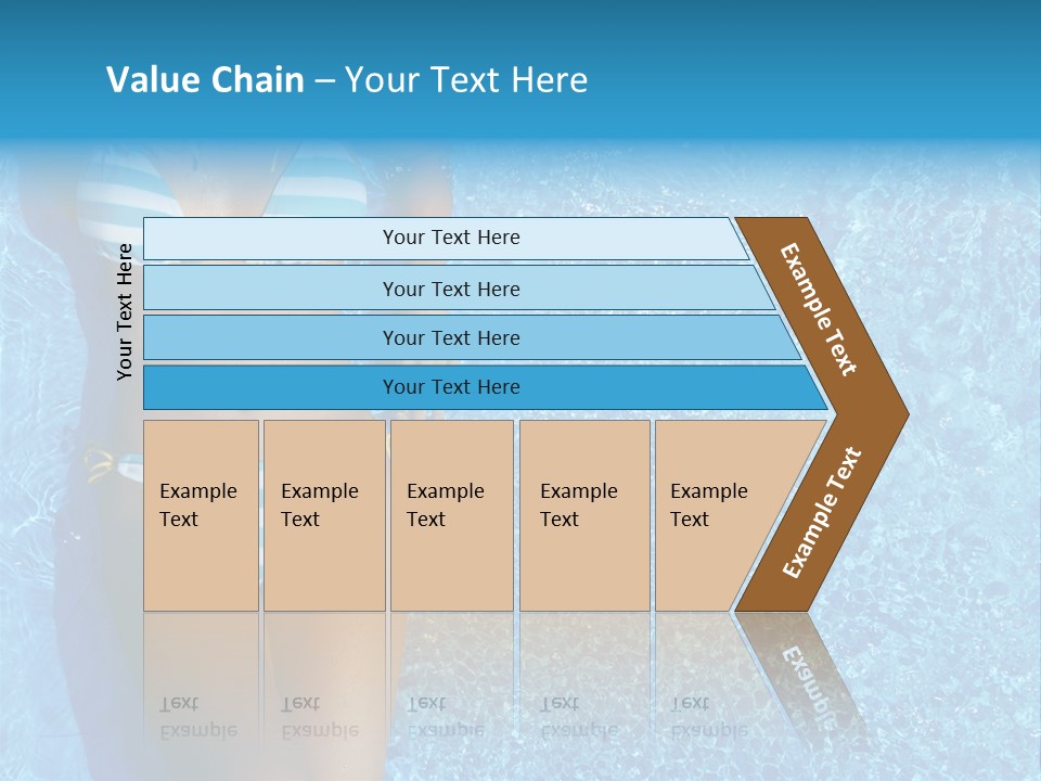 Straw Tanning Red PowerPoint Template