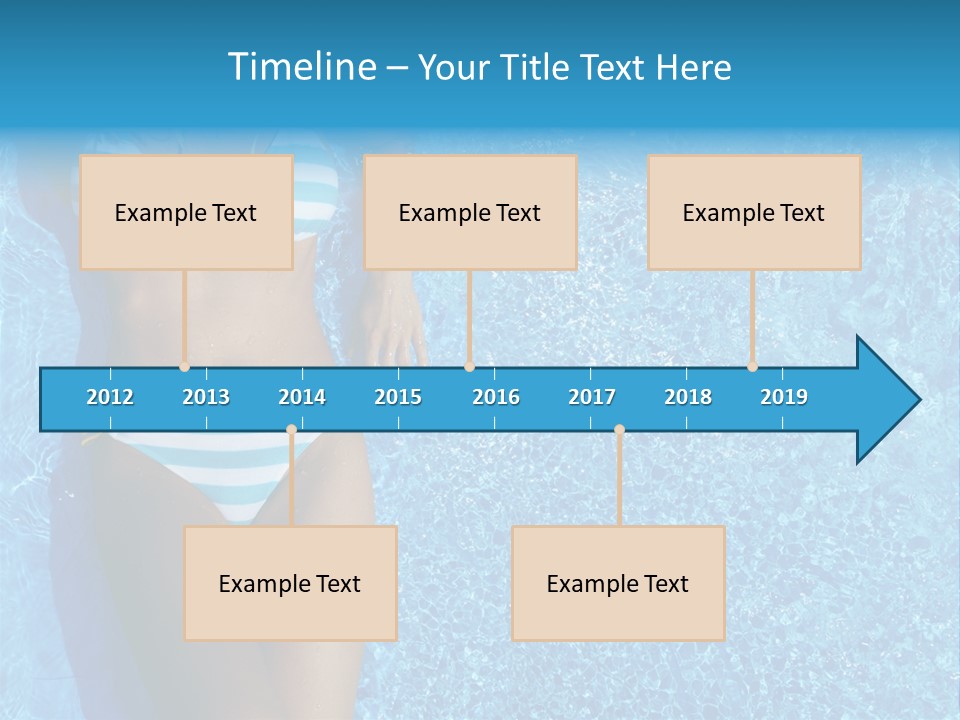 Straw Tanning Red PowerPoint Template