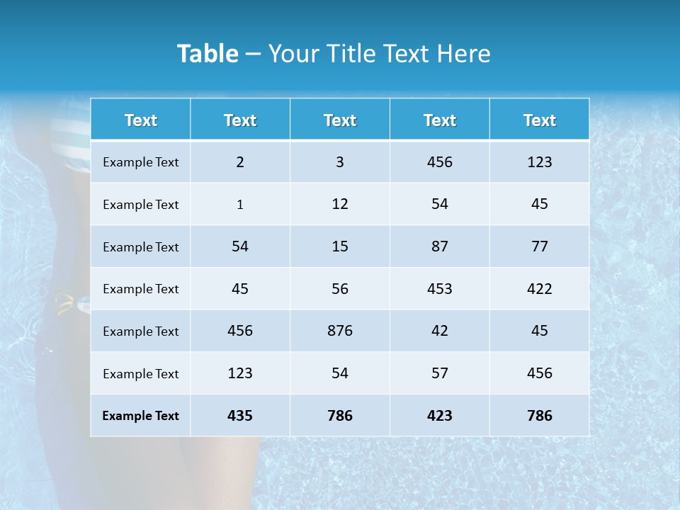 Straw Tanning Red PowerPoint Template