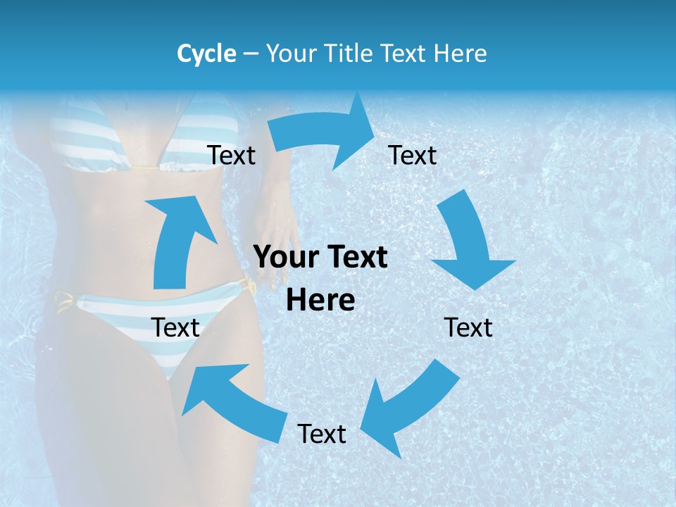 Straw Tanning Red PowerPoint Template