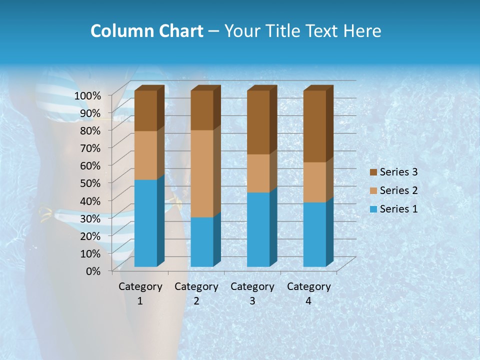 Straw Tanning Red PowerPoint Template