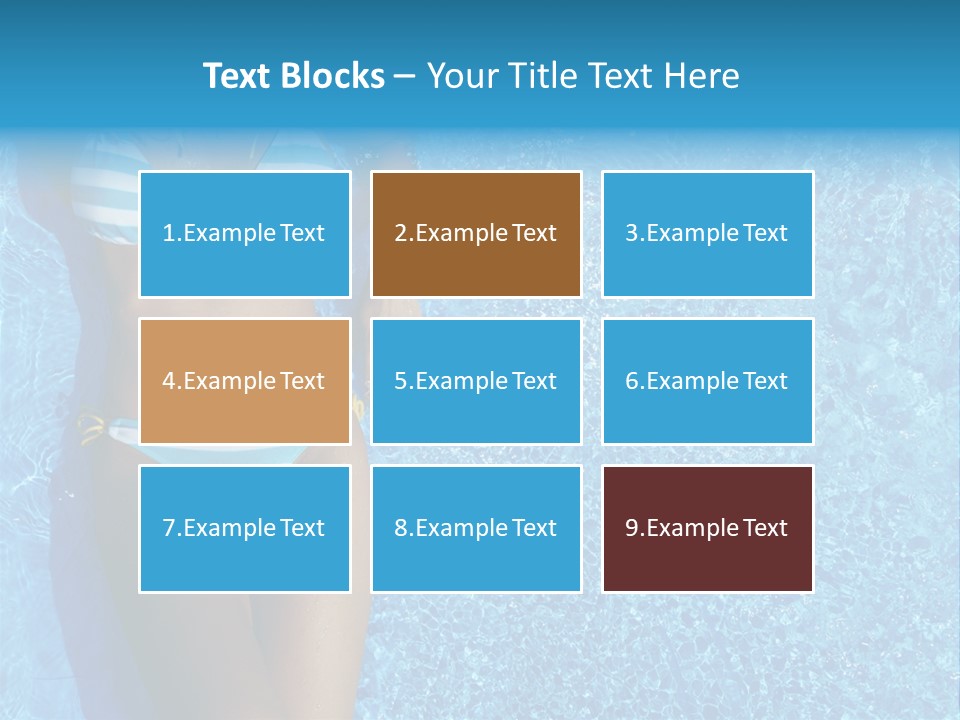 Straw Tanning Red PowerPoint Template