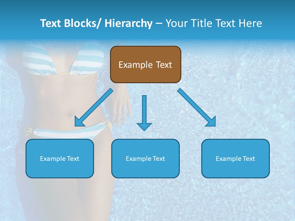Straw Tanning Red PowerPoint Template